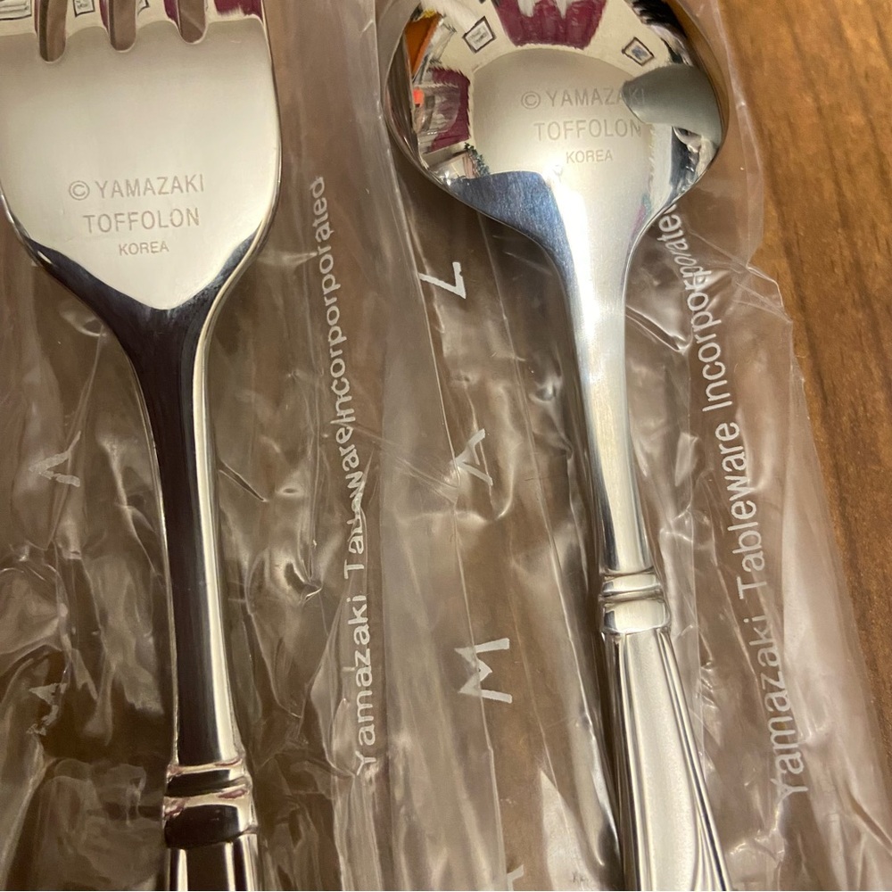 Yamazaki Mistral Ice Design by Toffolon 3 Piece Stainless Flatware Set - Picture 4 of 5
